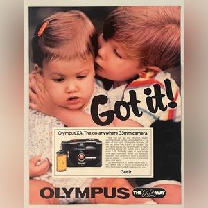 Olympus Camera Authentic 1982 Advertisement
